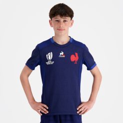 Le Coq Sportif Ayakkabı - Le Coq Sportif Replica Jersey XV de France - Rugby Dünya Kupası 2023 Mavi çocuklar 0J64V8694 giyim