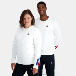 Le Coq Sportif Ayakkabı - Le Coq Sportif Sweatshirt beyaz erkekler 0J64V81 giyim