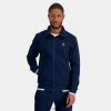 Le Coq Sportif Ayakkabı - Le Coq Sportif fermuarlı sweatshirt mavi erkekler 0J64V8433 giyim