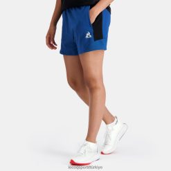 Le Coq Sportif Ayakkabı - Le Coq Sportif mavi şort kadınlar 0J64V8331 giyim