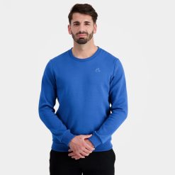Le Coq Sportif Ayakkabı - Le Coq Sportif sweatshirt mavi erkekler 0J64V813 giyim