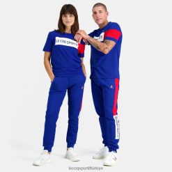 Le Coq Sportif Ayakkabı - Le Coq Sportif tişört mavisi erkekler 0J64V8457 giyim