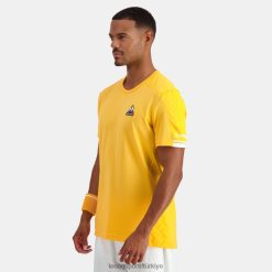 Le Coq Sportif Ayakkabı - Le Coq Sportif tişört portakal erkekler 0J64V8478 giyim