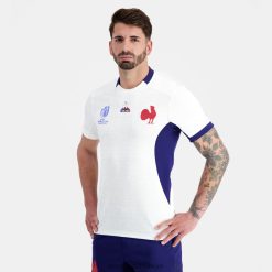 Le Coq Sportif Eşofman - Le Coq Sportif Replica Jersey XV De France - Rugby Dünya Kupası 2023 Beyaz erkekler 0J64V8693 giyim