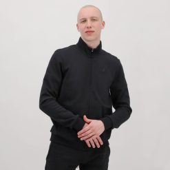 Le Coq Sportif Eşofman - Le Coq Sportif fermuarlı sweatshirt siyah erkekler 0J64V878 giyim