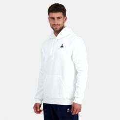 Le Coq Sportif Eşofman - Le Coq Sportif kapüşonlu sweatshirt beyaz erkekler 0J64V8441 giyim