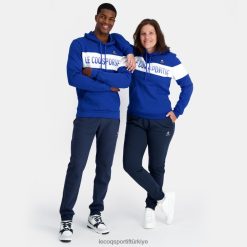 Le Coq Sportif Eşofman - Le Coq Sportif kapüşonlu sweatshirt mavi erkekler 0J64V86 giyim