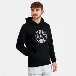 Le Coq Sportif Eşofman - Le Coq Sportif kapüşonlu sweatshirt siyah erkekler 0J64V839 giyim