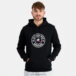 Le Coq Sportif Eşofman - Le Coq Sportif kapüşonlu sweatshirt siyah erkekler 0J64V842 giyim