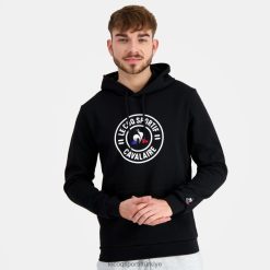 Le Coq Sportif Eşofman - Le Coq Sportif kapüşonlu sweatshirt siyah erkekler 0J64V845 giyim
