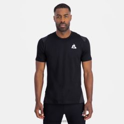 Le Coq Sportif Eşofman - Le Coq Sportif moda tişört siyahı erkekler 0J64V8174 giyim