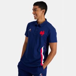 Le Coq Sportif Eşofman - Le Coq Sportif polo mavisi erkekler 0J64V8138 giyim