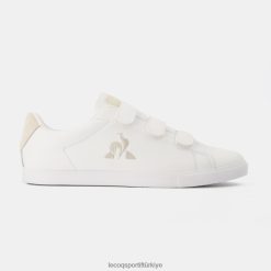 Le Coq Sportif Türkiye - Le Coq Sportif Ayakkabı Elsa Velcros Premium Beyaz kadınlar 0J64V8371 ayakkabı