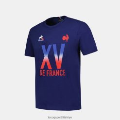 Le Coq Sportif Türkiye - Le Coq Sportif T -shirt - XV de France Blue çocuklar 0J64V8389 giyim