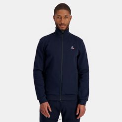 Le Coq Sportif Türkiye - Le Coq Sportif fermuarlı sweatshirt mavi erkekler 0J64V850 giyim