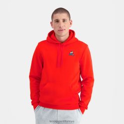 Le Coq Sportif Türkiye - Le Coq Sportif kapüşonlu sweatshirt kırmızısı erkekler 0J64V853 giyim