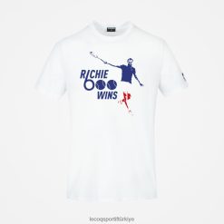 Le Coq Sportif Türkiye - Le Coq Sportif moda tişört beyaz erkekler 0J64V8158 giyim