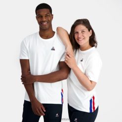 Le Coq Sportif Türkiye - Le Coq Sportif moda tişört beyaz erkekler 0J64V8170 giyim