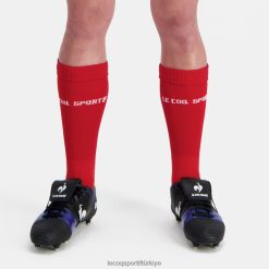 Le Coq Sportif Türkiye - Le Coq Sportif Çoğaltma çorapları kırmızı - xv de fransa kırmızı erkekler 0J64V8290 aksesuarlar