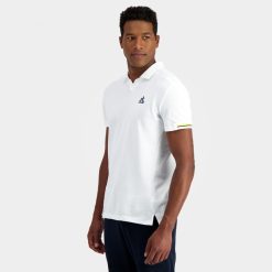 Le Coq Sportif Türkiye - Le Coq Sportif polo beyaz erkekler 0J64V8134 giyim