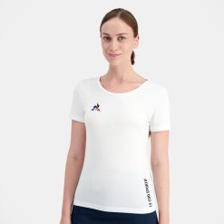Le Coq Sportif Türkiye - Le Coq Sportif tişört beyaz kadınlar 0J64V8608 giyim